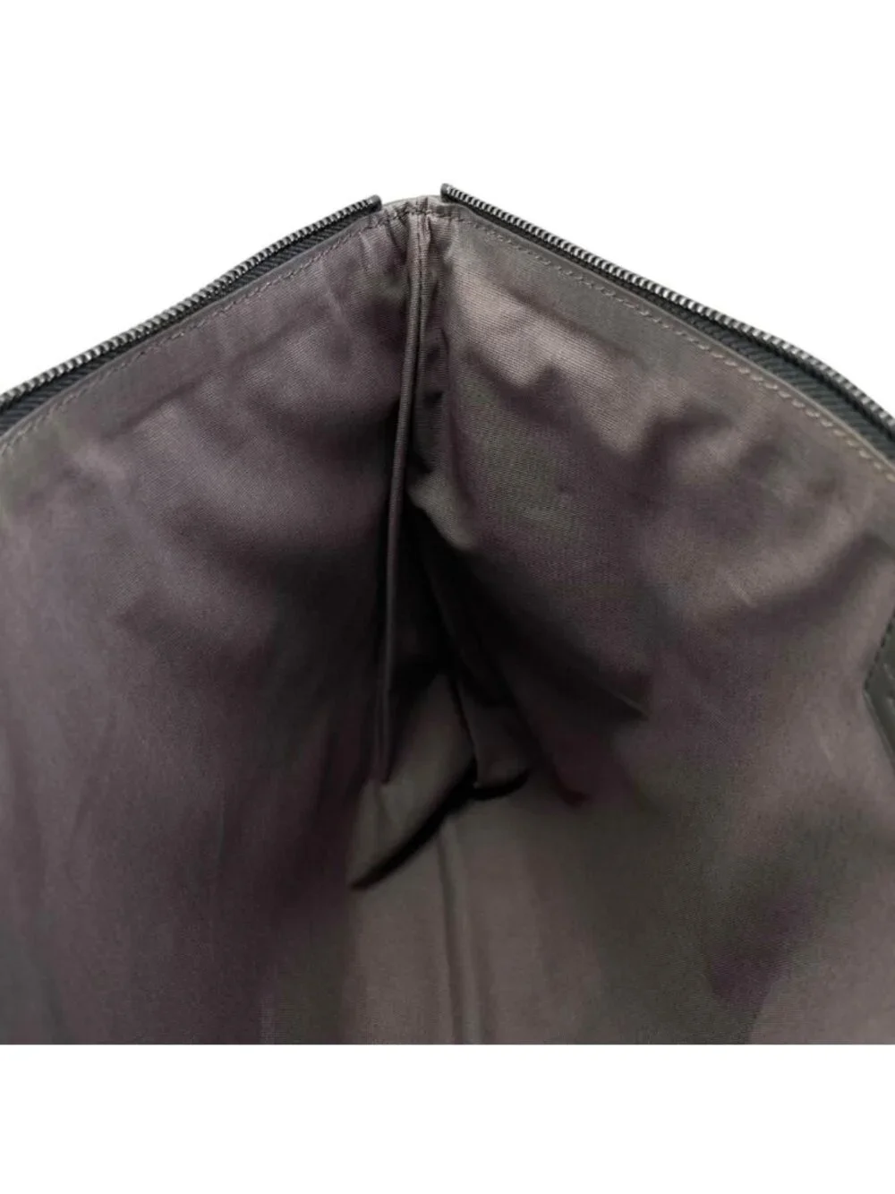 Bottega Veneta Clutch Intrecht Leather Gray Silver